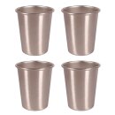 4x Trinkbecher Edelstahl 230 ml GARDINGER für...