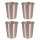 4x Trinkbecher Edelstahl 230 ml GARDINGER für Wasserspender in Büro und Gewerbe Mehrweg statt Einweg!