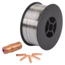 WELDINGER Edelstahl Fülldraht 0,8 mm 1 kg V2A...