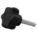 M5 Schwarz Sterngriffschrauben Vario Kopf 10x