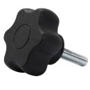 M8 Schwarz Sterngriffschrauben Vario Kopf 10x