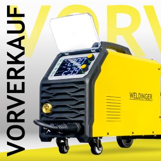 WELDINGER MEW 205 SYN Alu trolley MIG/MAG-Schweißgerät Vierrollenantrieb