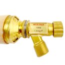 WELDINGER Dachrinnenlötkolben profi Set 3 m Schlauch Adapter 7/16"-Kartusche