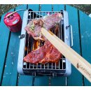 Caravanset BBQ 42 BBQ for two kleinster Koffergasgrill für unterwegs von GARDINGER mit Anschluss für 30Mbar Gassteckdose und 3m Schlauch