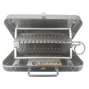 Caravanset BBQ 42 BBQ for two kleinster Koffergasgrill für unterwegs von GARDINGER mit Anschluss für 30Mbar Gassteckdose und 3m Schlauch