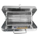 Caravanset BBQ 42 BBQ for two kleinster Koffergasgrill für unterwegs von GARDINGER mit Anschluss für 30Mbar Gassteckdose und 3m Schlauch