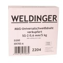 SG2 MAG-0,6 mm 5,0 kg 200er Rolle...