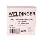SG2 MAG-0,8 mm 5,0 kg  200er Rolle Universalschweißdraht verkupfert WELDINGER