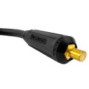 Kupfer-Schweißkabel 5 m lang 16mm² 9 mm Dorn (T25) Gummiqualität mit Elektrodenhalter 200A