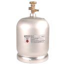 PROFILL Aluminium Gasflasche 2 kg leer und selbst befüllbar für Propan und Butan