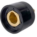Adapter mit Dorn T25 9 mm und T50 13 mm innen Buchse