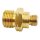 Adapter US II Euro-Gaskartuschen AG 7/16" auf 3/8" lks AG Schlauchadapter us2