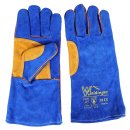 E-MAG Gr. M/9 Schweißhandschuhe  WELDINGER  Blau Gold