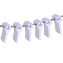 GARDINGER 6er-Set Klemmhaken/Laufhakenstopper für...